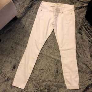 White Express jean leggings